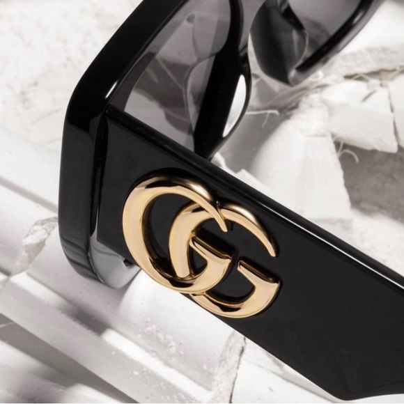 New - GUCCI GG0956S-003 54 Sunglass WOMAN ACETATE BLACK - Picture 5 of 15